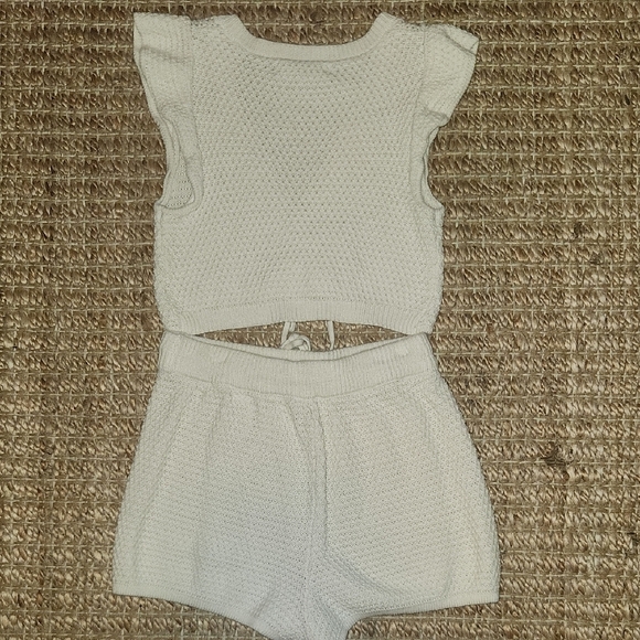 Chic Cream Knit Pajama Set - Picture 5 of 7